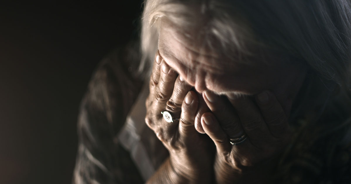 Depressed Elderly Woman