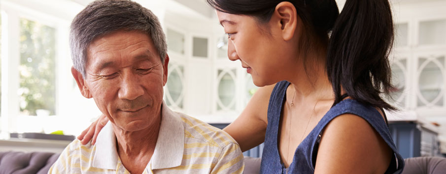 Man Receiving Dementia Care