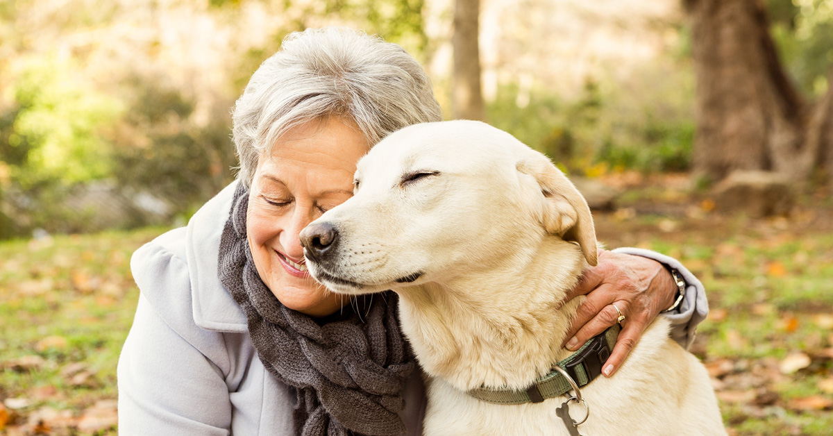 Aging Parent with Dog