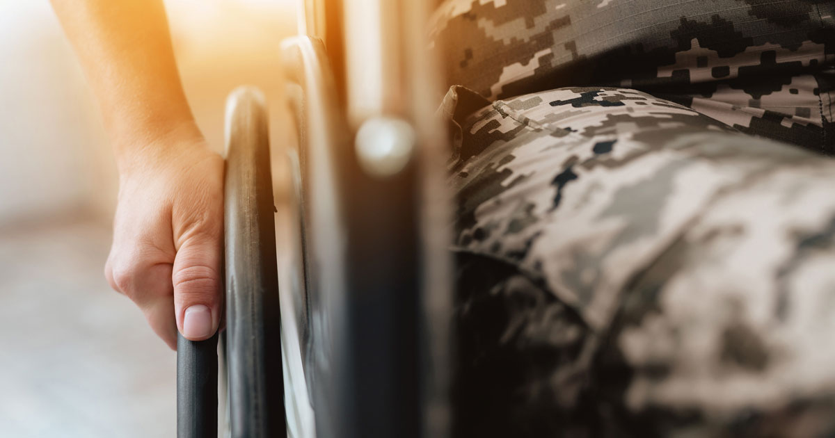 Female Veteran in Wheelchair